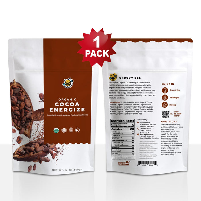 Organic Cocoa Energize 12 oz (340 g)