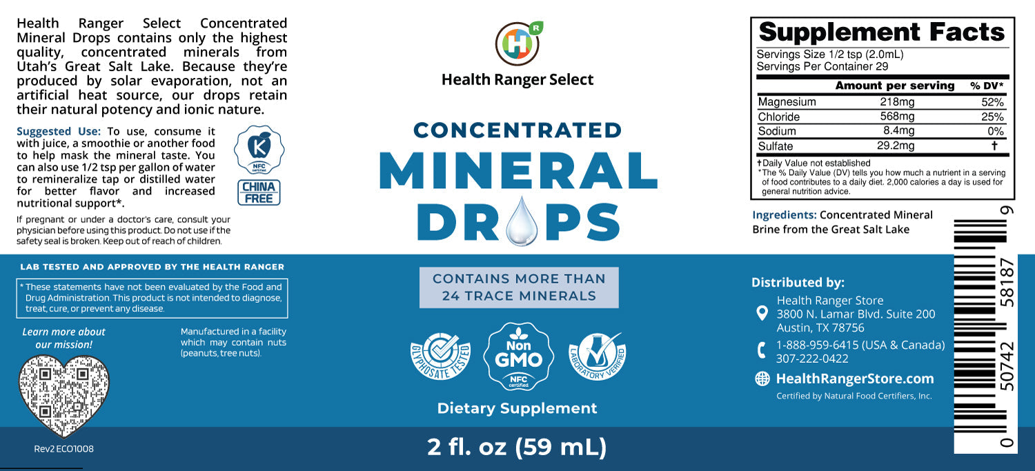 Concentrated Mineral Drops 2 fl oz (59ml)
