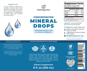 Concentrated Mineral Drops 8 fl oz (236ml)