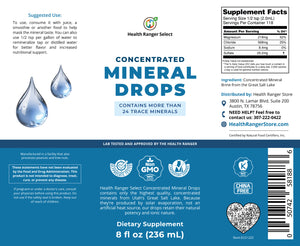 Concentrated Mineral Drops 8 fl oz (236ml)