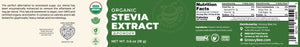 Organic Stevia Extract Powder 0.6oz (18g)