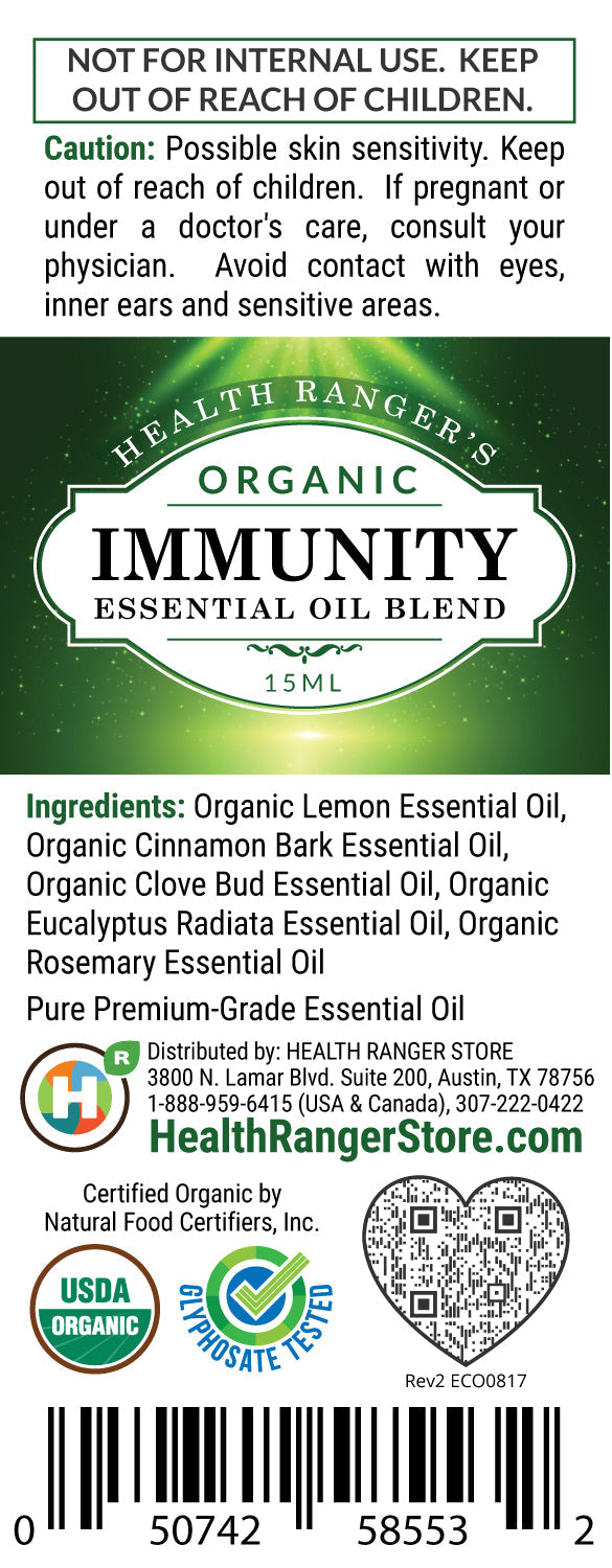 Organic Immunity Essential Oil Blend 0.5oz (15ml)