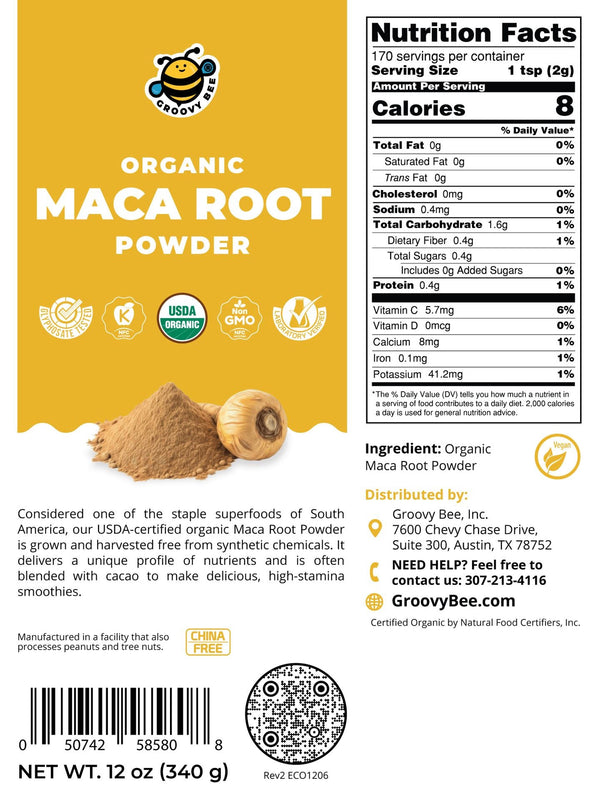 Organic Maca Root Powder 12 oz (340 g)