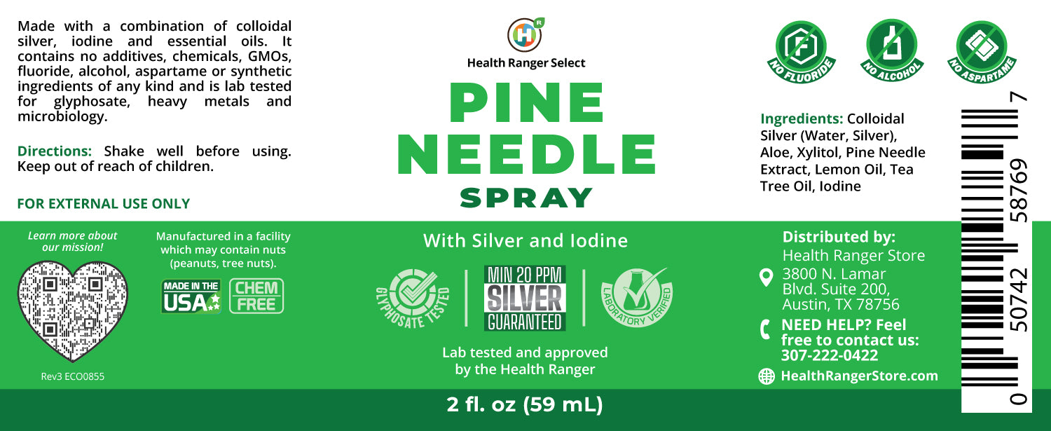 Pine Needle Spray with Silver and Iodine 2 fl. oz (59 ml)