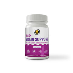 Mag+ Brain Boost Nootropic (Magtein + Bacopa for Cognitive Performance) 60 Capsules (550mg Each)