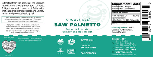 Saw Palmetto 320mg 60 Softgels