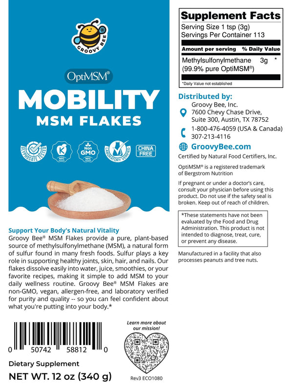 OptiMSM Mobility Flakes 12oz (340g)