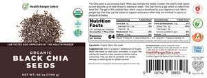Mini Bucket - Organic Black Chia Seeds 60 oz (1700 g)