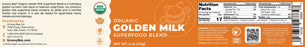 Organic Golden Milk  Superfood Blend  5 oz (141 g) (3-Pack)