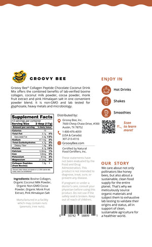 Collagen Peptide Chocolate Coconut Drink Mix 8oz (227g)