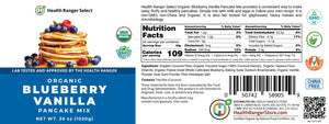 Mini-Bucket Organic Blueberry Vanilla Pancake Mix 36 oz (1020 g)