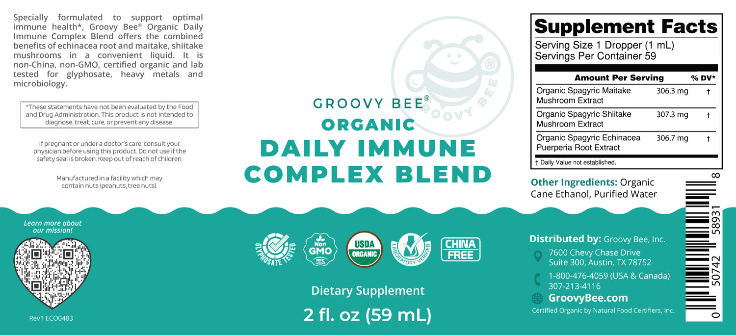 Organic Daily Immune Complex Blend 2 fl. oz (59 ml) (3-Pack)