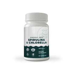 Spirulina and Chlorella Capsules 90 Caps (350 mg Each)