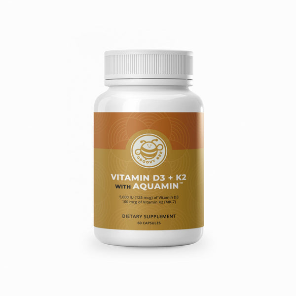 Vitamin D3 + K2 with Aquamin™ 60 Caps