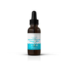 Organic Methylfolate 15mg + B12 Tincture 1 fl oz (30mL)