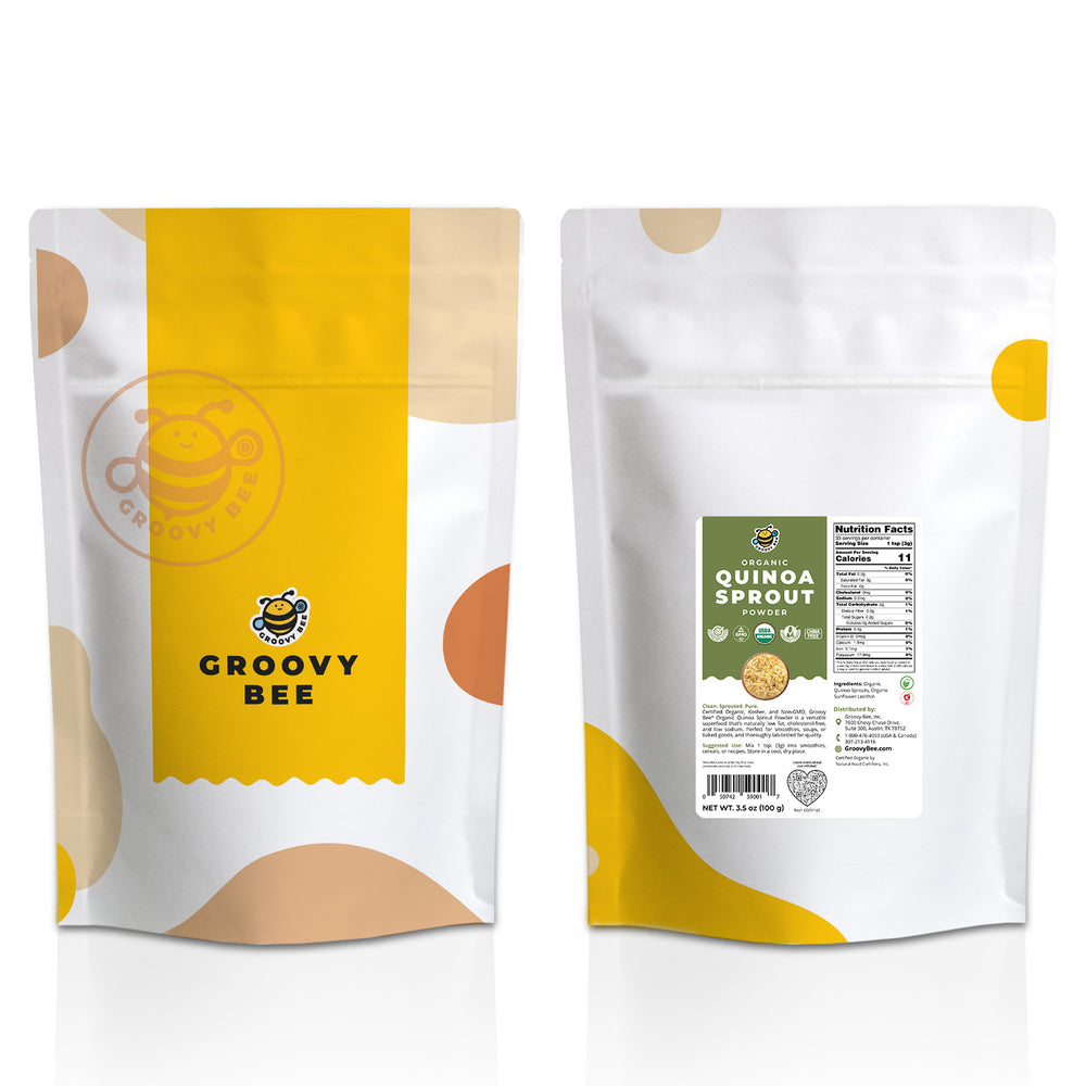 Organic Quinoa Sprout Powder 3.5 oz (100g) (Best Before Date: Apr 22, 2026)