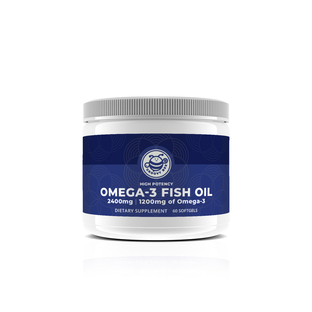 High Potency Omega-3 Fish Oil 2400mg | 1200mg of Omega 3 (60 Softgels)