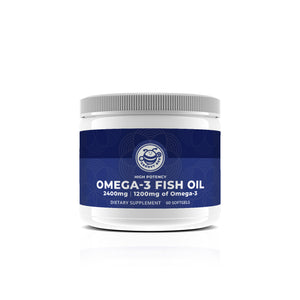 High Potency Omega-3 Fish Oil 2400mg | 1200mg of Omega 3 (60 Softgels)