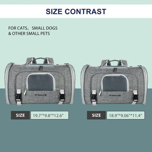 Mr. Peanut's Monterey Series Airline Compliant Horizontal Backpack Pet Carrier