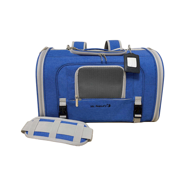 Mr. Peanut's Monterey Series Airline Compliant Horizontal Backpack Pet Carrier