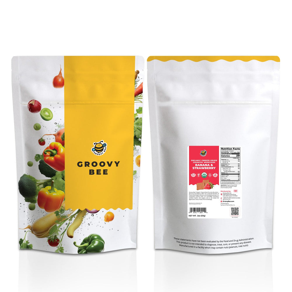 Organic Freeze-Dried Crunchy Munchies Banana and Strawberry 2oz (57g)