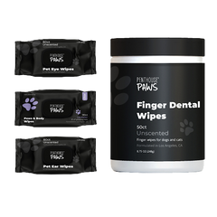 Complete 4-in-1 Pet Grooming Wipes Kit
