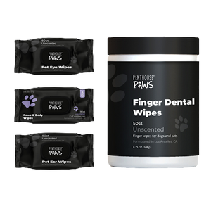 Complete 4-in-1 Pet Grooming Wipes Kit