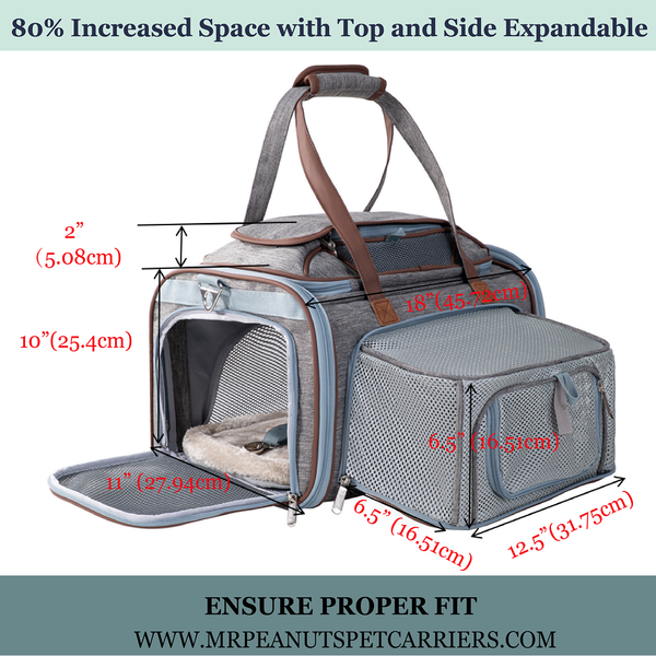 Mr. Peanut's Gold Series Expandable V3.0 Pet Carrier - Updated Model Landing 9/15