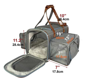 Mr. Peanut's Gold Series Big Apple Double Expandable Pet Carrier
