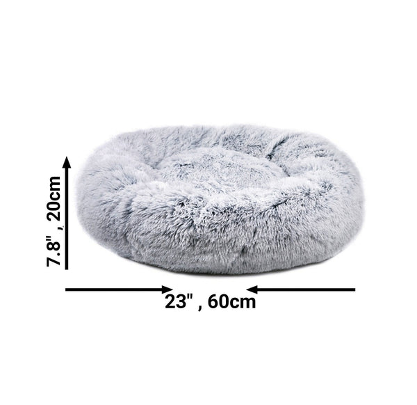 Mr. Peanut's 28" OrthoPlush® Pet Bed - Snowflake White Two Tone