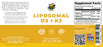 Liposomal Vitamin D3 + K2 2 fl. oz (59 ml) (3-Pack)