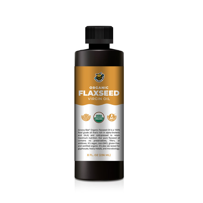Organic Virgin Flaxseed Oil 8 fl oz (236 ml) (3-Pack)