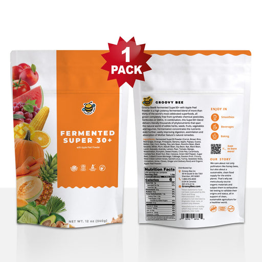 Fermented Super30+ with Organic Apple Peel Powder 12oz (340g)