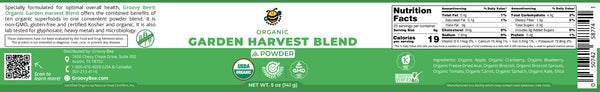 Organic Garden Harvest Blend 5 oz (141g) (Best Before Date: May 17, 2026)