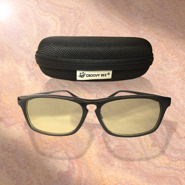 Groovy Bee® Unbreakable Indoor Blue Light Blocking Glasses (Tea Tint)