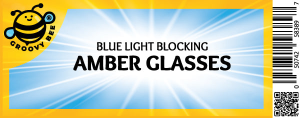 Groovy Bee® Blue Light Blocking Amber Glasses